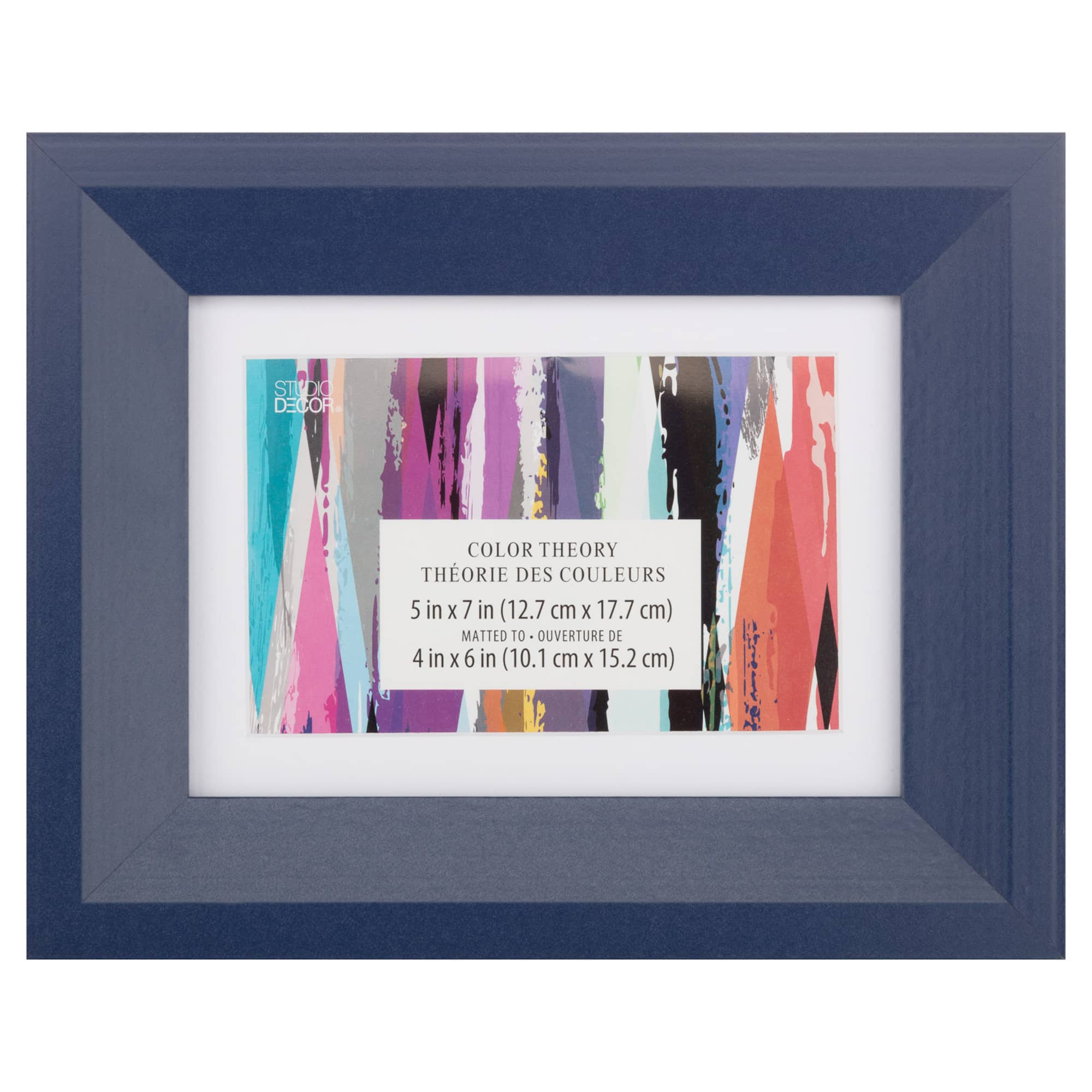 Slant 4" x 6" Frame with Mat, Color Theory by Studio Décor®